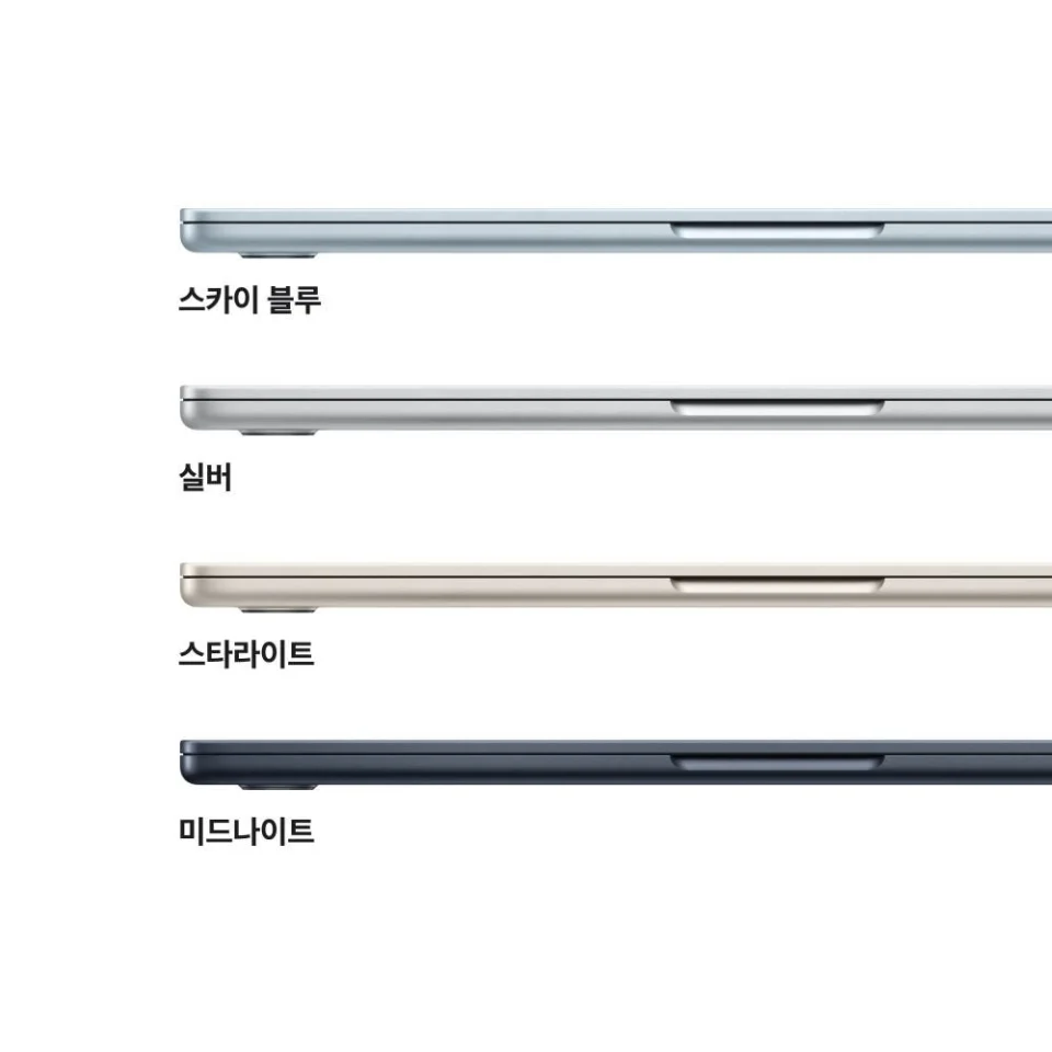 애플 맥북에어 13 M5 CPU 10코어 GPU 8코어 16GB, 512GB, 미드나이트