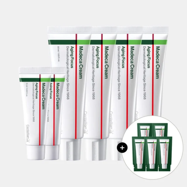 동국제약 센텔리안24 마데카크림 에이징 포커스 주름개선 리프팅 크림 50ml 4개+15ml 2개